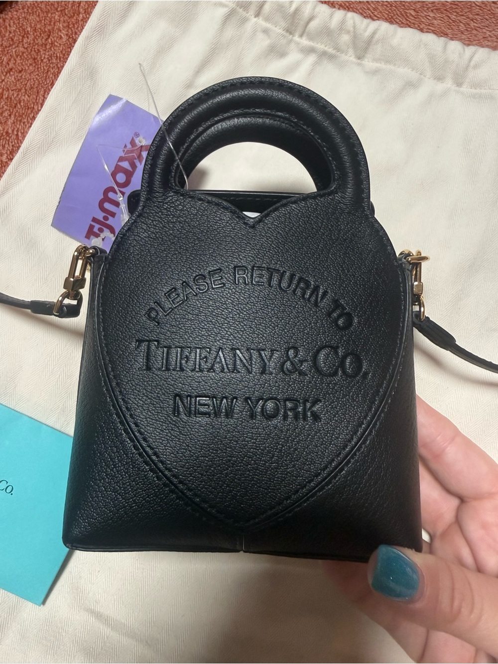 Tiffany & Co. Black Heart Tote Micro/Mini Crossbody